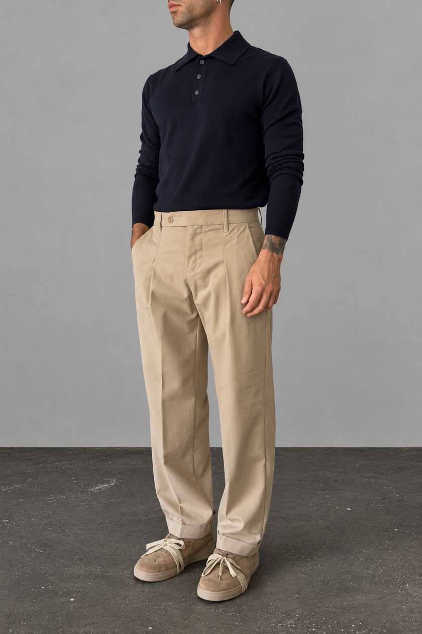 Pantalone sartoriale SQUAD2 - GANT BEIGE