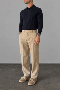 Polo manica lunga GIANNI LUPO - GL508S NAVY