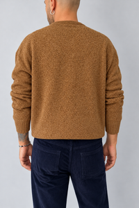 Maglione in ciniglia GIANNI LUPO - GL525S CAMEL