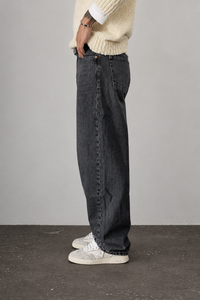 Jeans baloon fit DR DENIM -OMAR BARREL DARK GREY USED