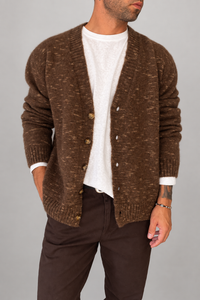 Cardigan Jacquard S001 - KODY82 CIGAR