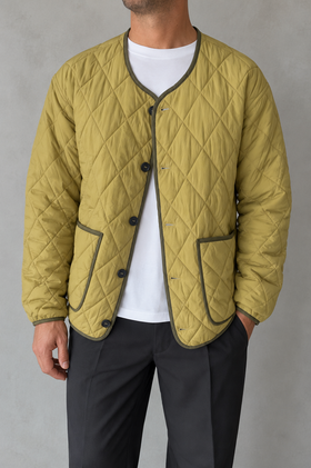 Quilted jacket WOODBIRD - 2636-900 KHAKI