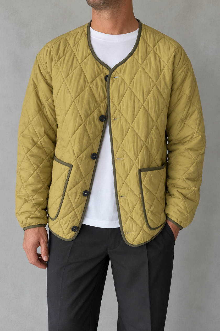 Quilted jacket WOODBIRD - 2636-900 KHAKI