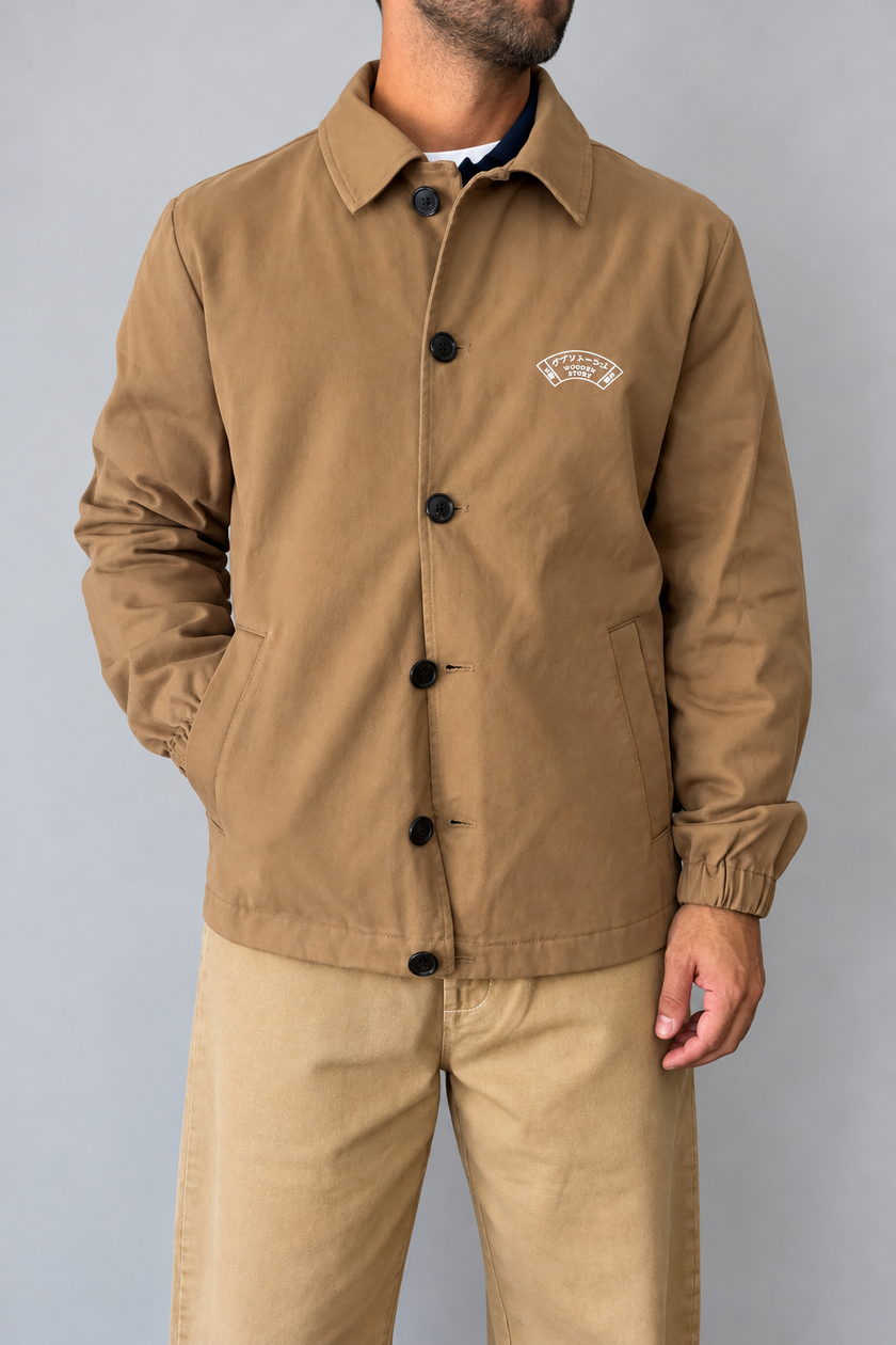 Giacca camicia WOODEN - LEEDS CAMMELLO