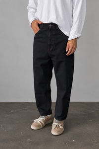 Jeans WOODEN - JAPAN RAW BLACK RED