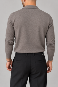 Polo manica lunga GIANNI LUPO - GL508S GRIGIO
