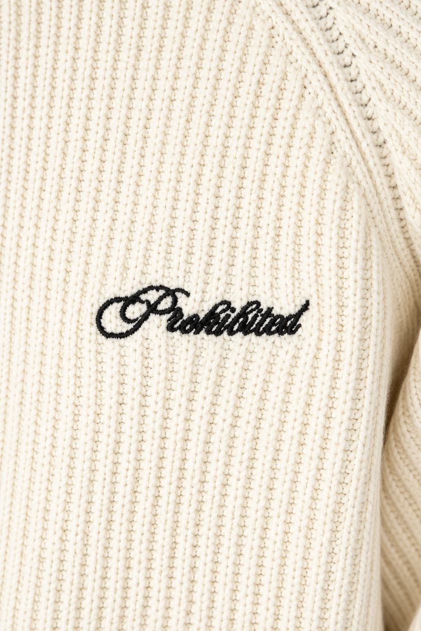 Maglione oversize PROHIBITED - CAMPUS CREAM