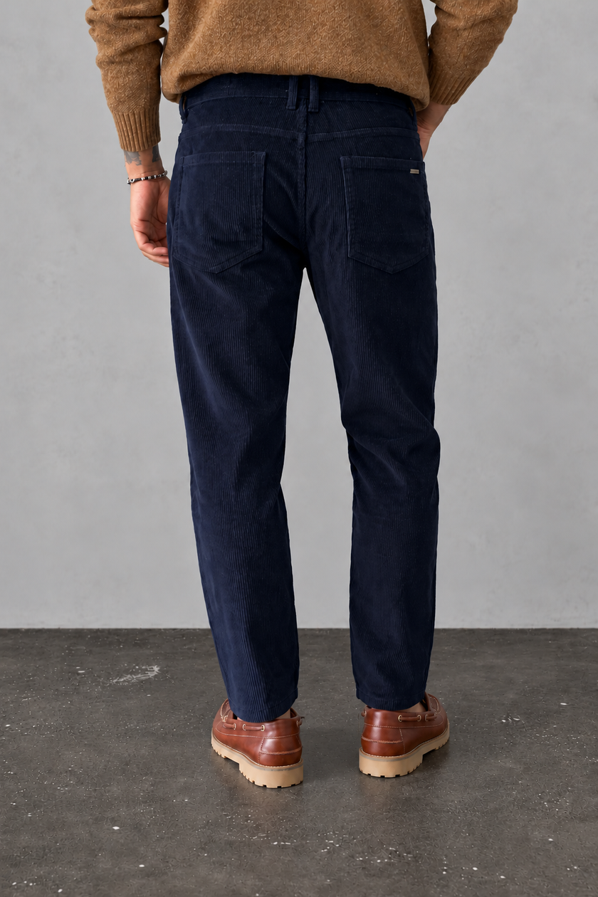 Pantalone 5 tasche in velluto GIANNI LUPO - GL6227Q NAVY