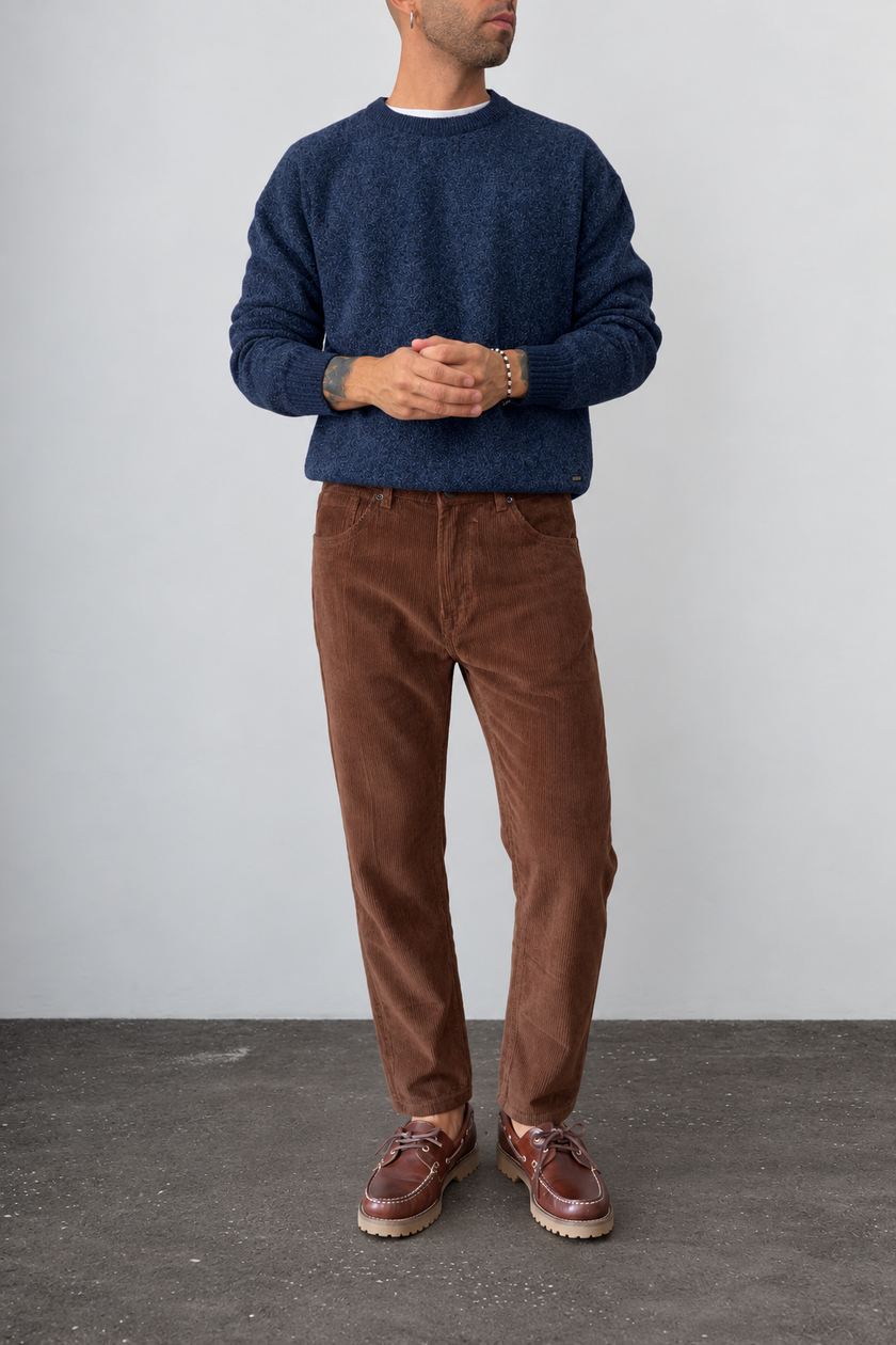 GIANNI LUPO Chenille Sweater - CREAM GL525S