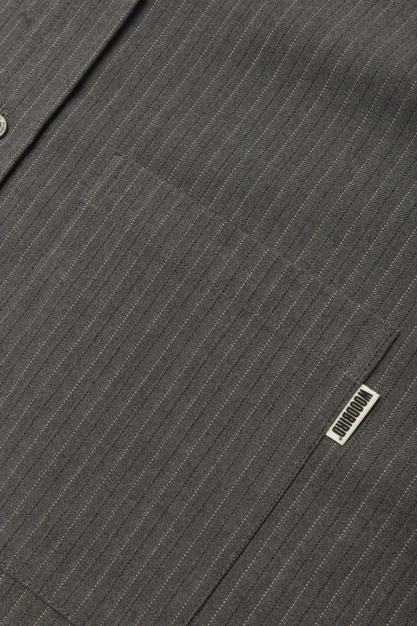 Giacca camicia gessata WOODBIRD - 2636-706 DARK GREY