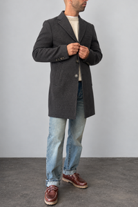 Cappotto monopetto GIANNI LUPO - GL7035H GRIGIO SCURO