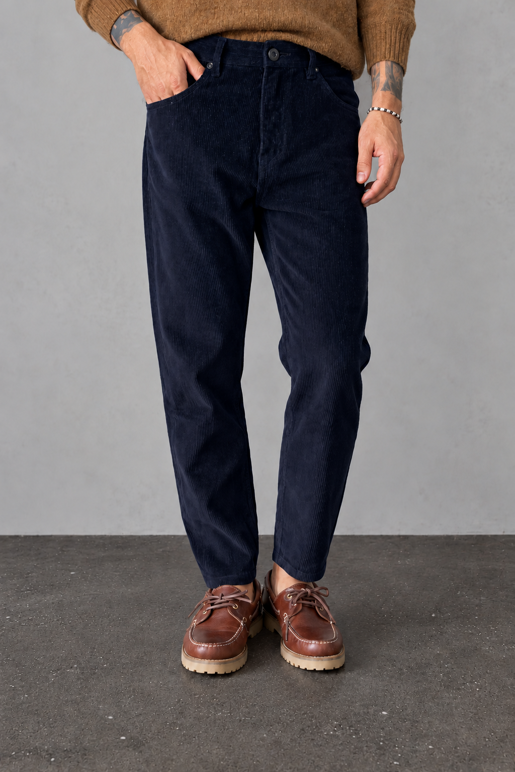 Pantalone 5 tasche in velluto GIANNI LUPO - GL6227Q NAVY