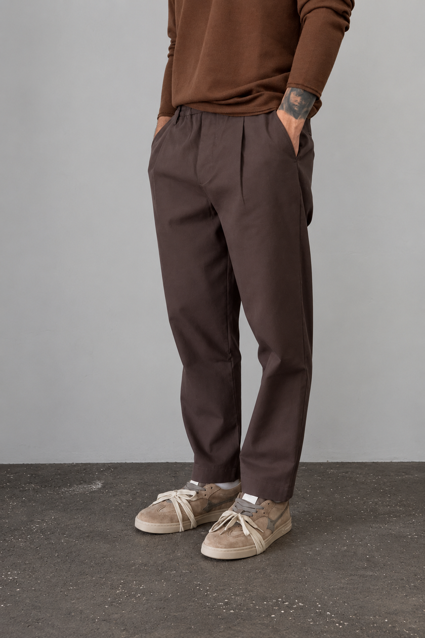 Pantalone  WOODEN - OSAKA W7668 MORO