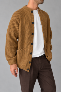 Cardigan WOODEN - CORTINA CAMEL