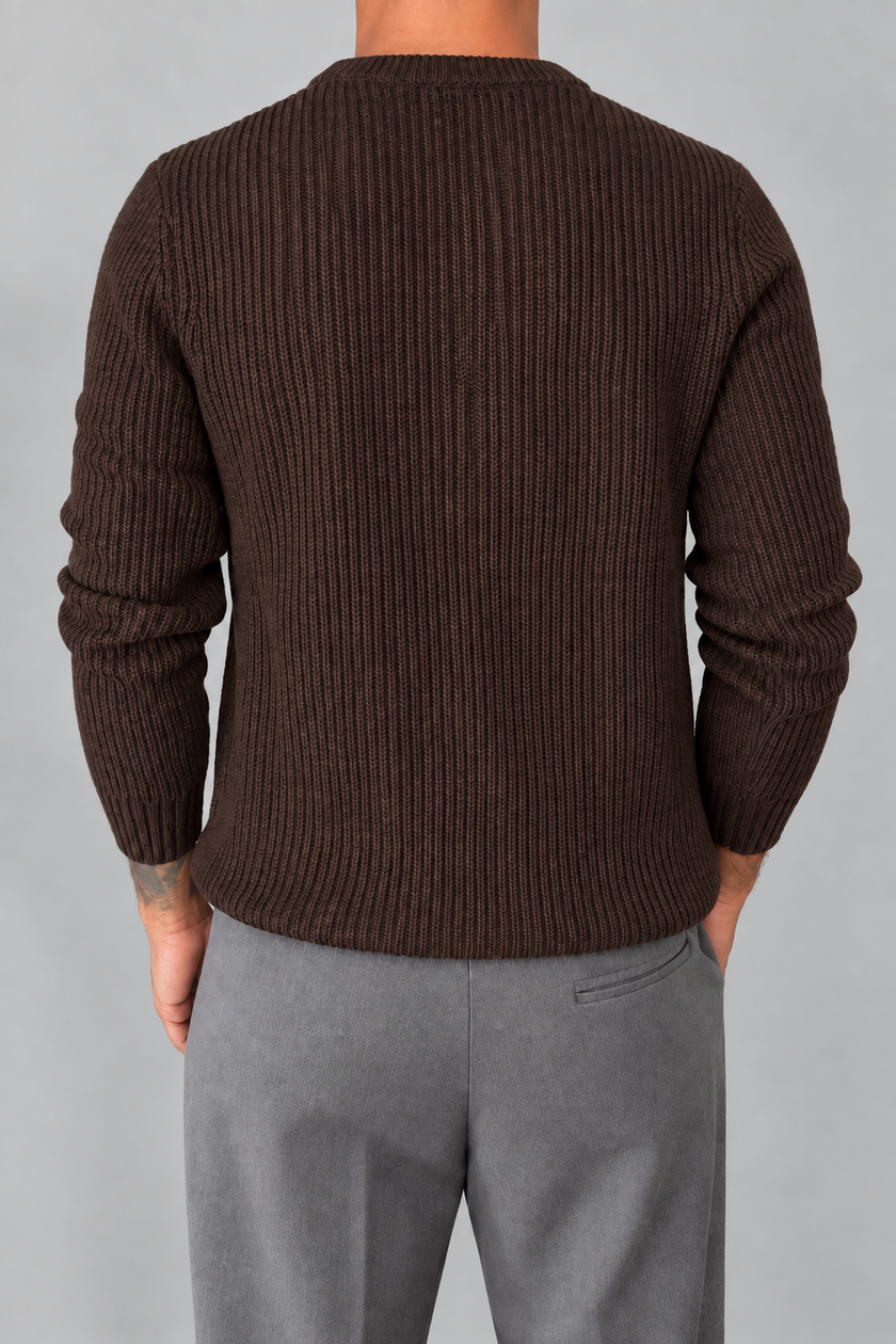 Maglione costa inglese TELAMIRA - MV-032 MORO