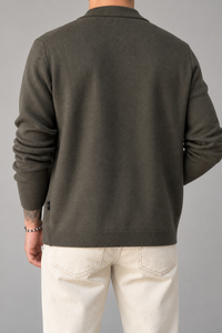 Cardigan con colletto HAMAKI-OH - 3250H VERDE