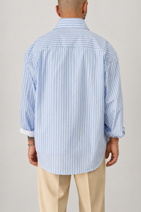 Camicia cropped STILOSOPHY - BLAKE AZZURRA