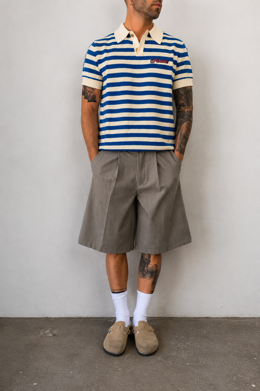 TAGLIE MANCANTI IN RIASSORTIMENTO, SCRIVICI PER AVERE LA TUA                               Polo in maglia PROHIBITED - 1030108 BLUE