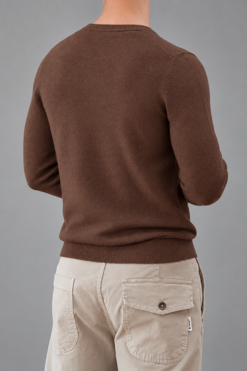 Maglione cashmere GIANNI LUPO - COFFEE GL383S