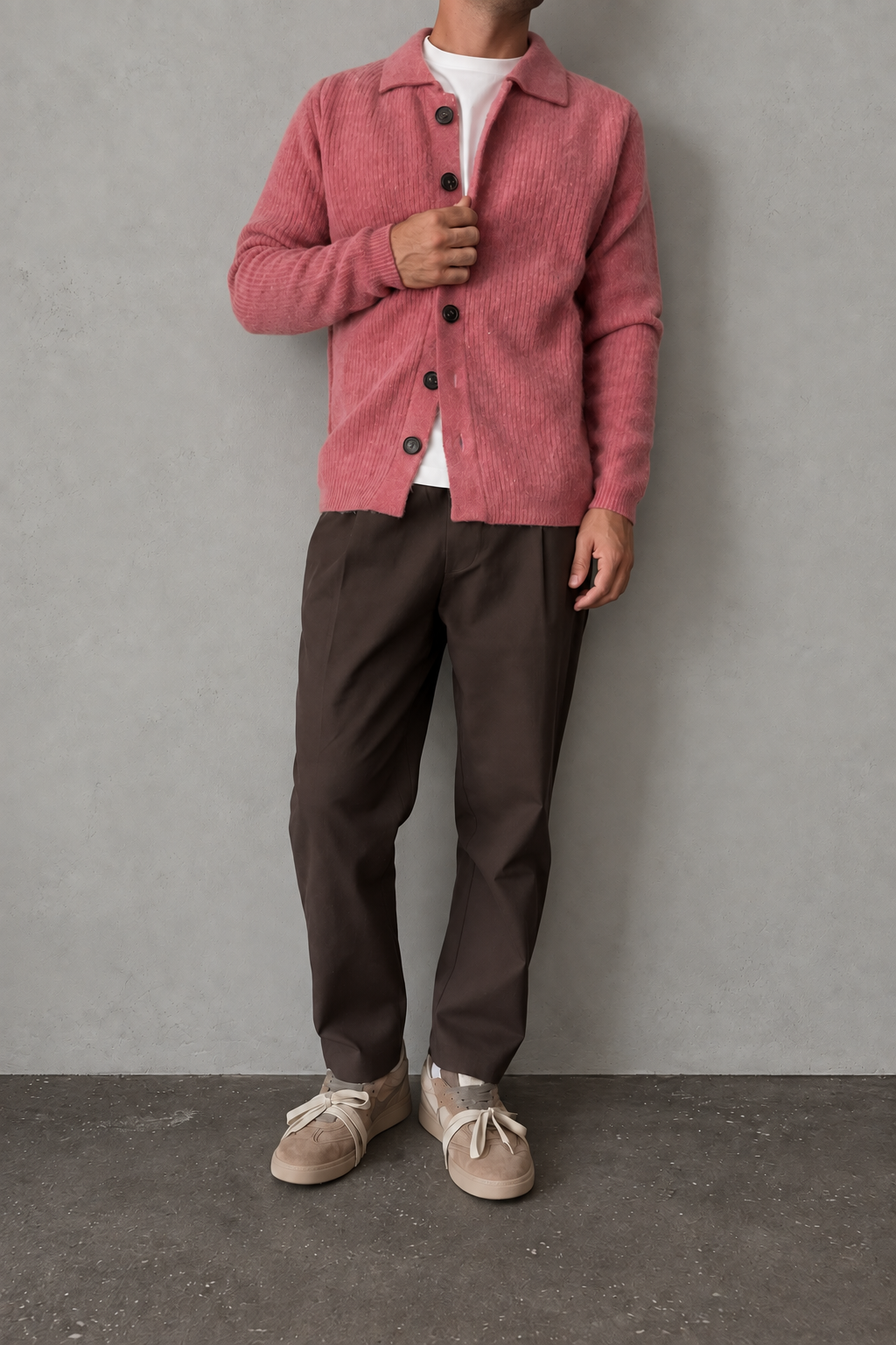 Cardigan WOODEN - DOBBIACO ROSA