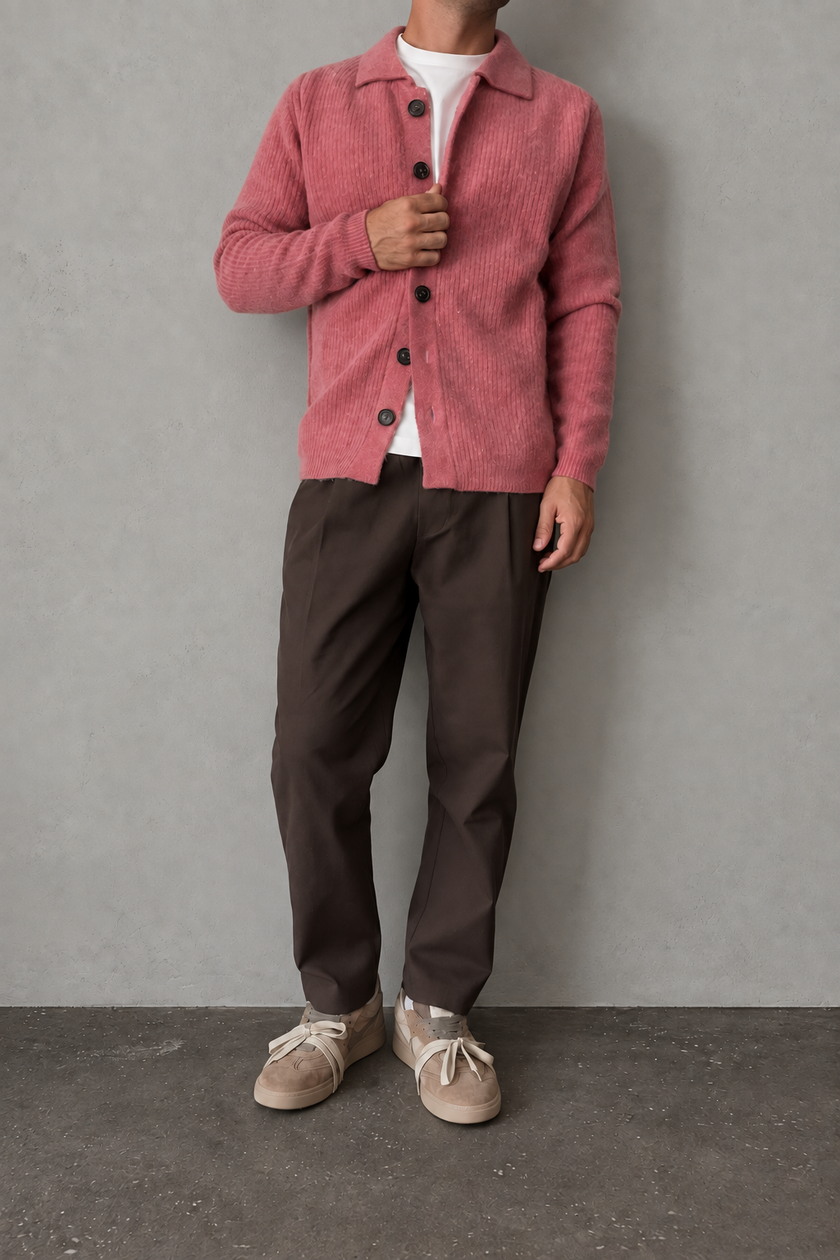 Cardigan WOODEN - DOBBIACO ROSA