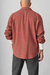 Camicia quadri cropped STILOSOPHY - SACRAMENTO ROSSO