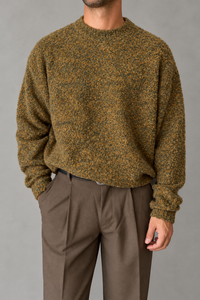 Maglione bouclé WOODBIRD - 2536-808 DARK OLIVE