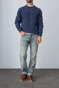 Maglione misto cashmere TELAMIRA - STM06263 BLU